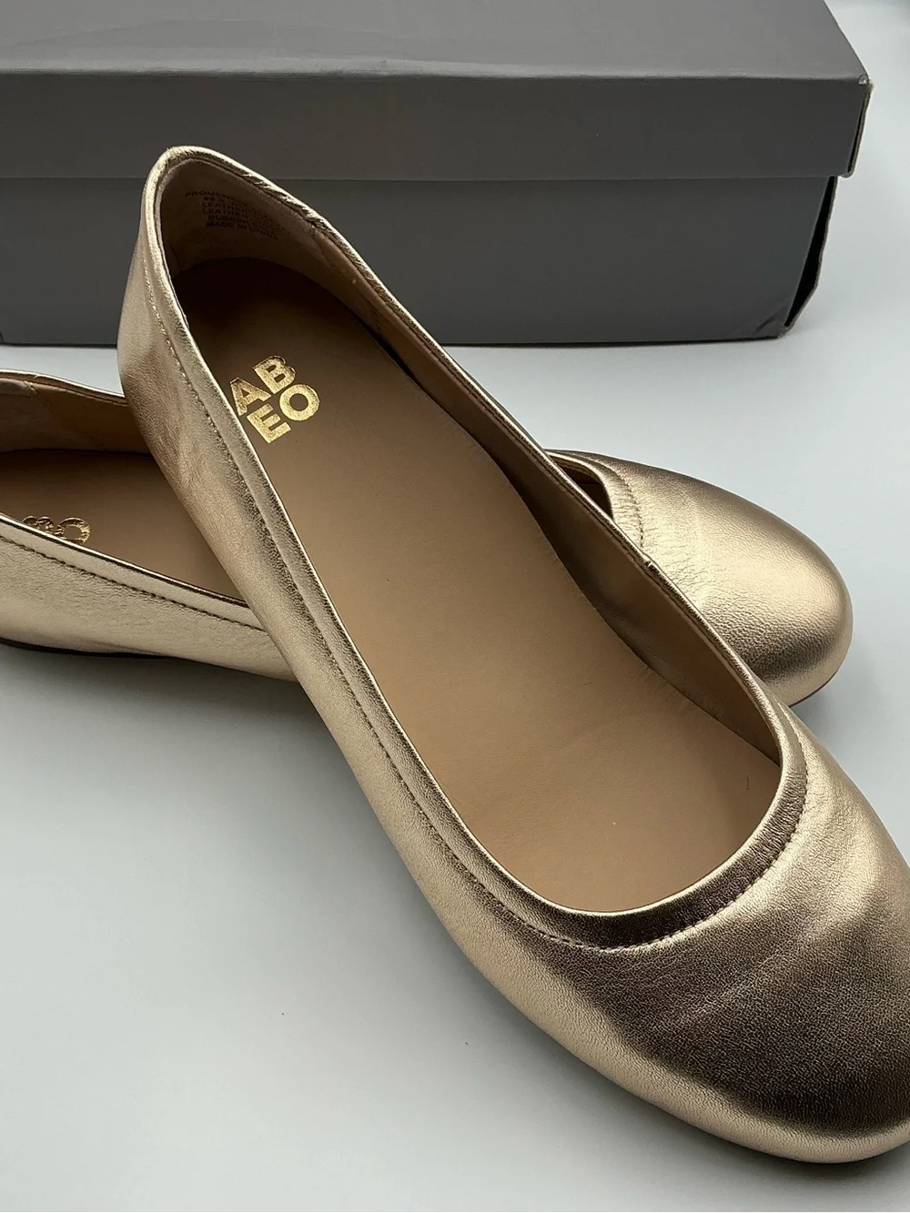 ABEO PROMENADE Metallic Gold Women’s Flats